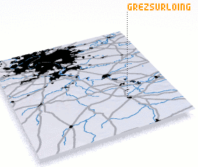 3d view of Grez-sur-Loing