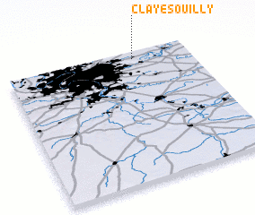 3d view of Claye-Souilly