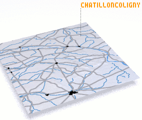 3d view of Châtillon-Coligny