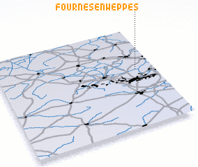 3d view of Fournes-en-Weppes