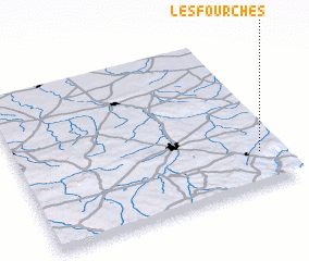 3d view of Les Fourches