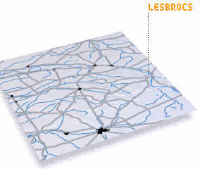 3d view of Les Brocs