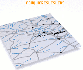 3d view of Fouquières-lès-Lens