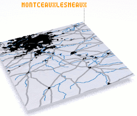 3d view of Montceaux-lès-Meaux