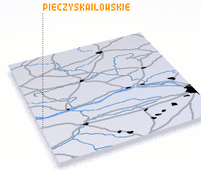 3d view of Pieczyska Iłowskie