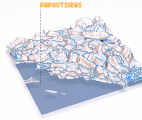 3d view of Papoutsíras