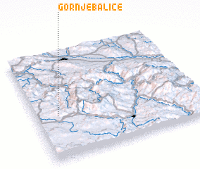 3d view of Gornje Baliće