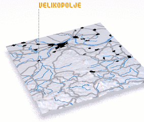 3d view of Veliko Polje