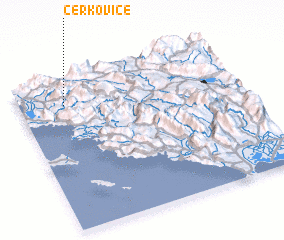 3d view of Cerkovicë