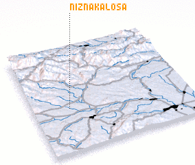 3d view of Nižná Kaloša