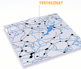 3d view of Tenyősziget