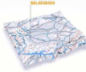 3d view of Malo Dubovo