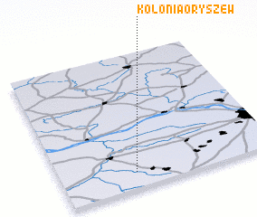 3d view of Kolonia Oryszew