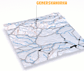 3d view of Gemerská Horka