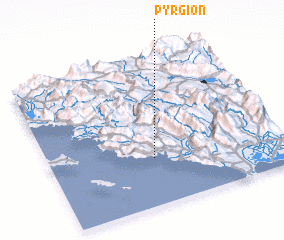 3d view of Pyrgíon