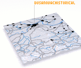 3d view of Dušanovac (historical)