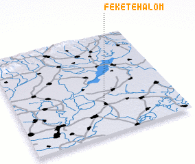 3d view of Feketehalom