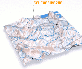 3d view of Selca e Sipërme