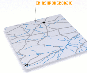 3d view of Ćmińsk Podgrodzie