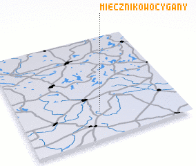 3d view of Miecznikowo Cygany