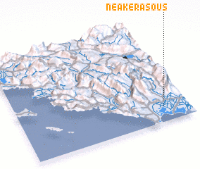 3d view of Néa Kerasoús