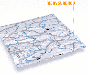 3d view of Nižný Slavkov