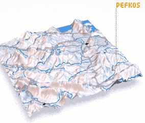 3d view of Péfkos