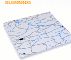 3d view of Wola Wągrodzka