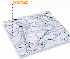 3d view of Chudý Laz