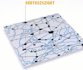 3d view of Kertészsziget