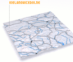 3d view of Kielanowice Dolne