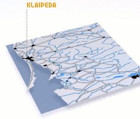 3d view of Klaipėda