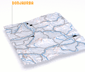 3d view of Donja Vrba