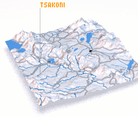 3d view of Tsákoni