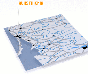 3d view of Aukštkiemiai