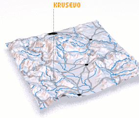 3d view of Kruševo