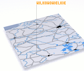 3d view of Wilkowo Wielkie