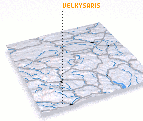 3d view of Veľký Šariš