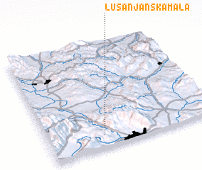 3d view of Lusanjanska Mala