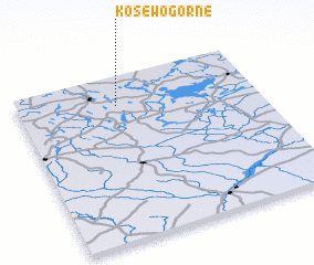 3d view of Kosewo Górne