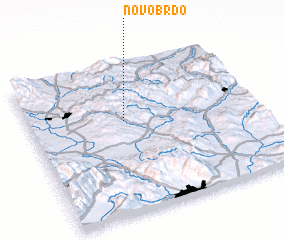 3d view of Novo Brdo