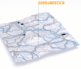 3d view of Gornja Rečica