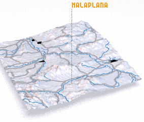 3d view of Mala Plana