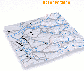 3d view of Mala Bresnica