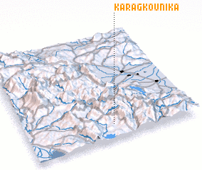 3d view of Karagkoúnika