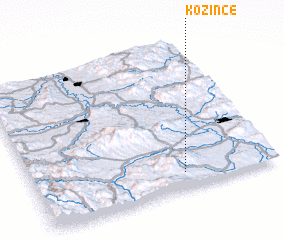 3d view of Kožince