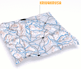 3d view of Kriva Kruša