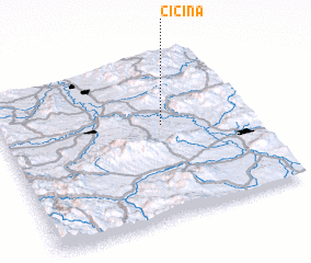 3d view of Ćićina