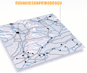 3d view of Nová Vieska pri Bodrogu