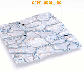 3d view of Gornja Paljina